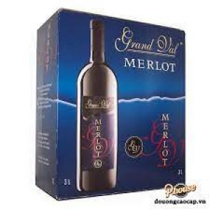 Rượu vang   MERLOT 3L  ( 12,5 %  VOL )   